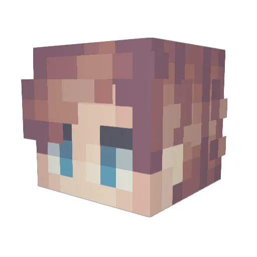 I_8_A_CREEPER Minecraft avatar head, 3D render