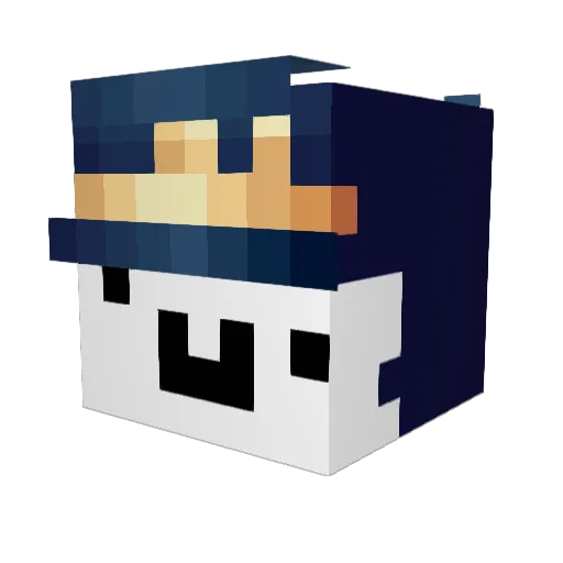 I_AM_JOESTAR Minecraft avatar head, 3D render