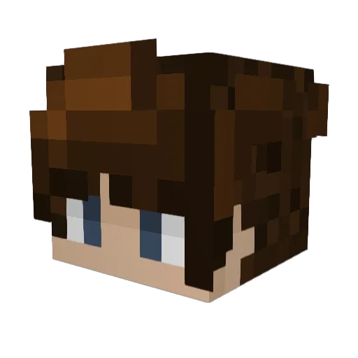 I_AM_NIKOLAI_x Minecraft avatar head, 3D render