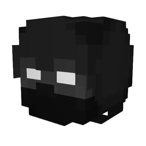 I_AM_THE_CHAOS Minecraft avatar head, 3D render