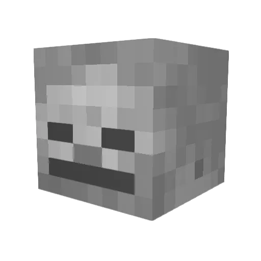 I_AmJack Minecraft avatar head, 3D render