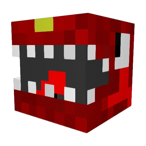 I_Am_Dino Minecraft avatar head, 3D render