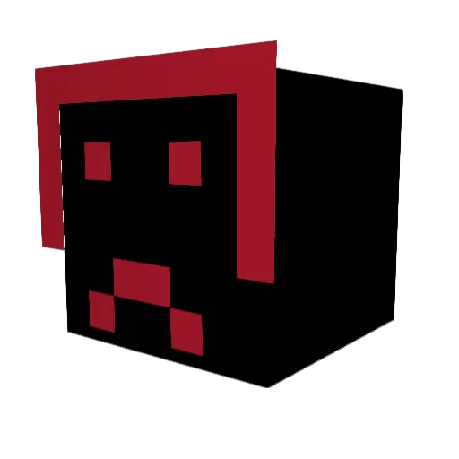 I_Am_The_Crow Minecraft avatar head, 3D render