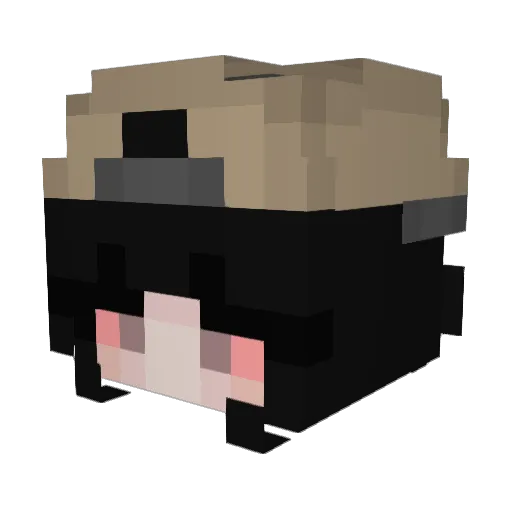 I_Bims_1_Shyvana Minecraft avatar head, 3D render
