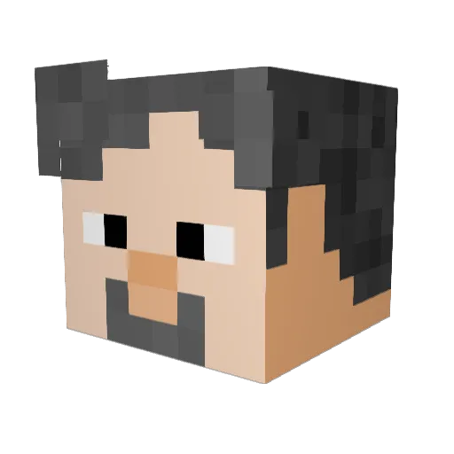 I_Can_Fix_Her Minecraft avatar head, 3D render