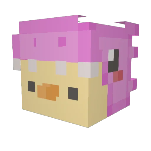 I_Can_Goon Minecraft avatar head, 3D render