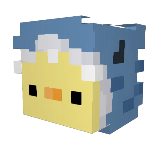I_Cry_Lemonade Minecraft avatar head, 3D render