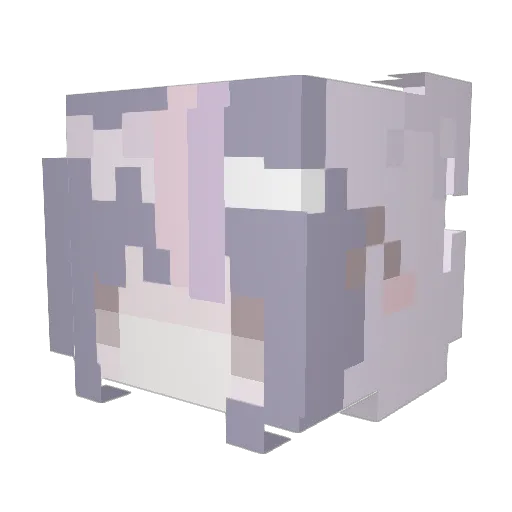 I_DD Minecraft avatar head, 3D render
