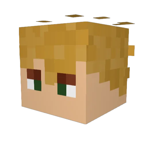 I_DreamSunset Minecraft avatar head, 3D render
