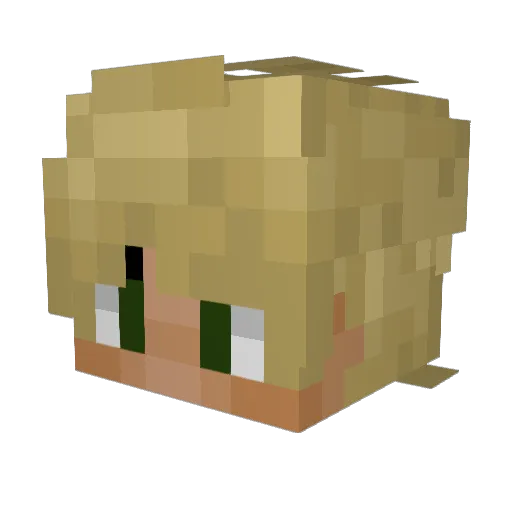 I_EAT_CREEP3RS Minecraft avatar head, 3D render