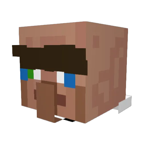 I_FearlessX Minecraft avatar head, 3D render