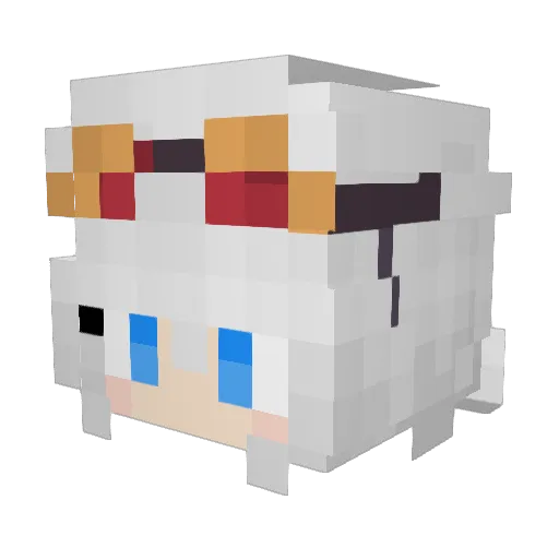 I_Heart_Mei Minecraft avatar head, 3D render
