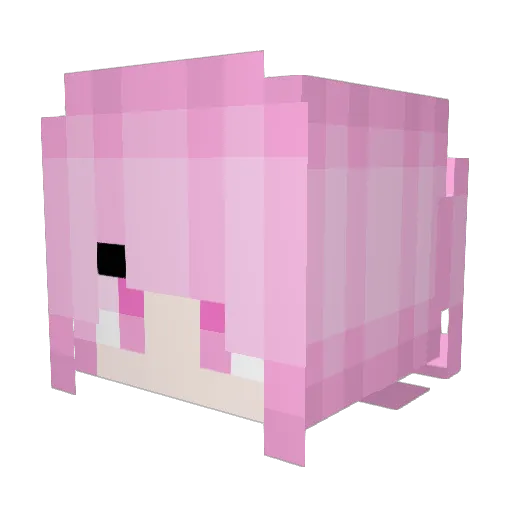 I_KRATOS_I Minecraft avatar head, 3D render
