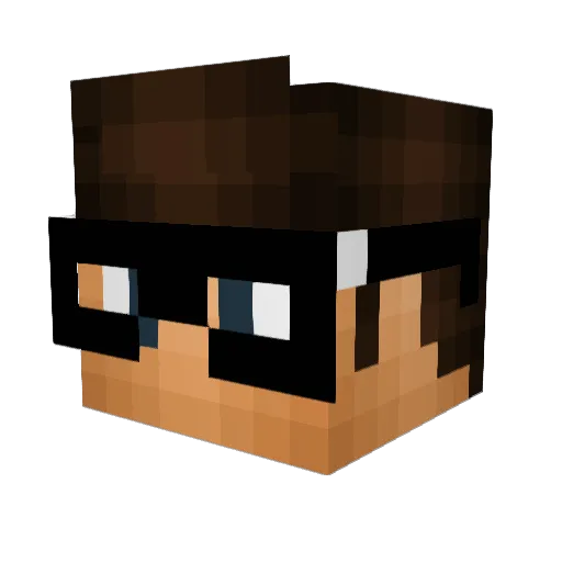 I_LOVE_KITKATS Minecraft avatar head, 3D render
