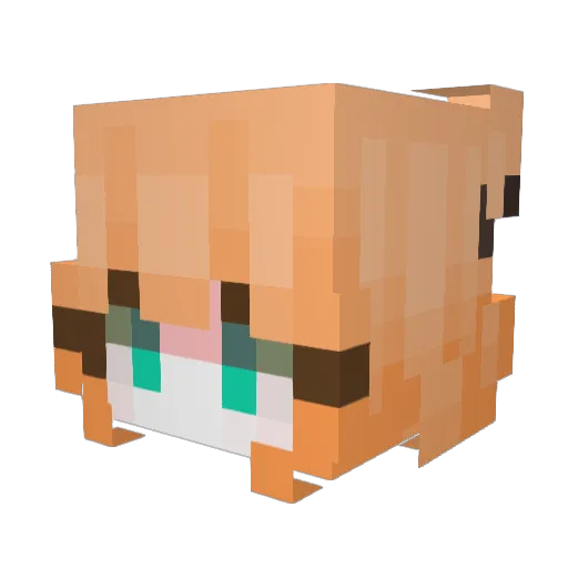 I_Leopard_2A6 Minecraft avatar head, 3D render