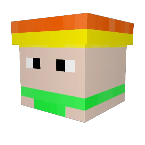 I_Like_Hotdogs_7 Minecraft avatar head, 3D render