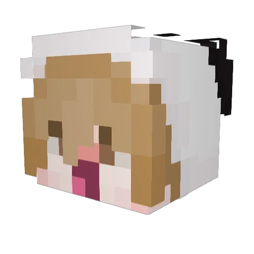 I_Like_Pandas Minecraft avatar head, 3D render