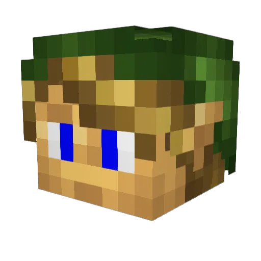I_Lov3_Lamp Minecraft avatar head, 3D render