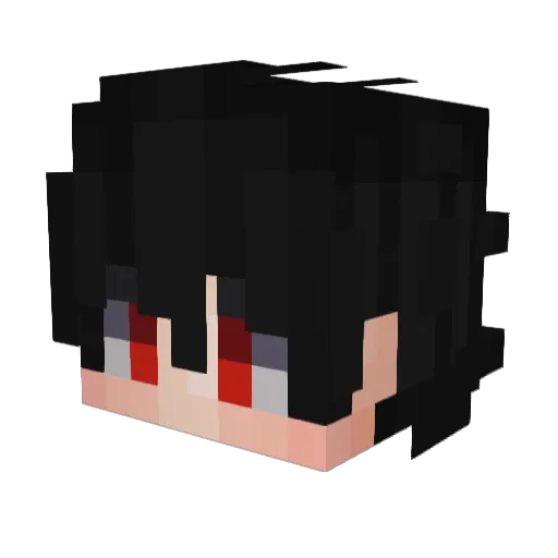 I_Love_Axolotl Minecraft avatar head, 3D render