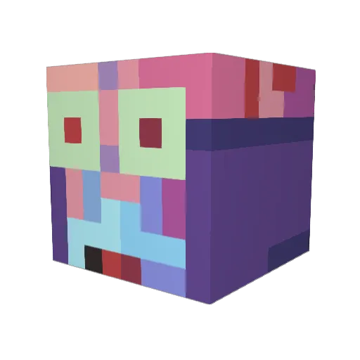 I_Love_Men Minecraft avatar head, 3D render