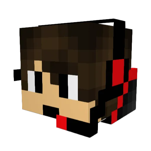I_Love_My_PoPo Minecraft avatar head, 3D render