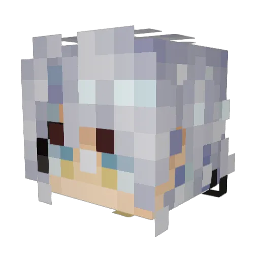I_Luv_Blondes_ Minecraft avatar head, 3D render