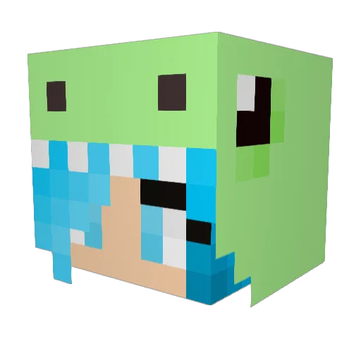 I_Lzix Minecraft avatar head, 3D render