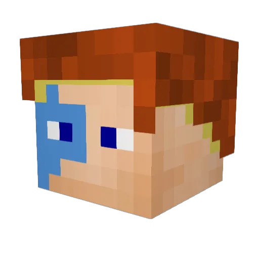 I_Mined_At_Night Minecraft avatar head, 3D render