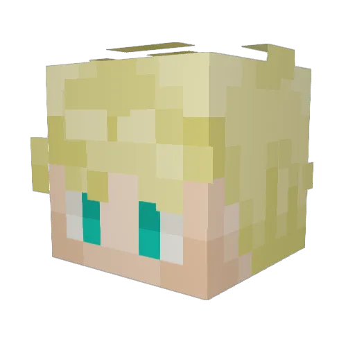 I_Mumble Minecraft avatar head, 3D render