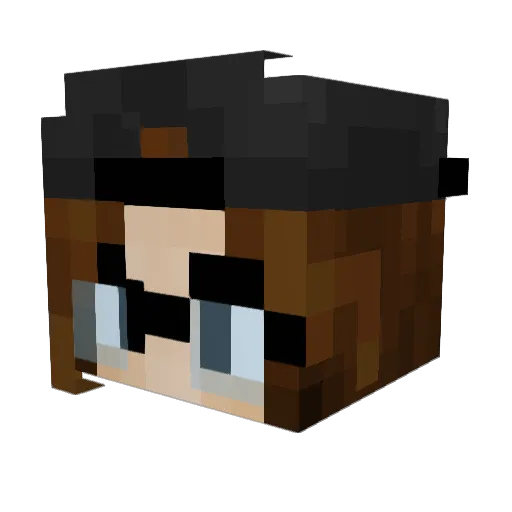 I_Procrastinated Minecraft avatar head, 3D render