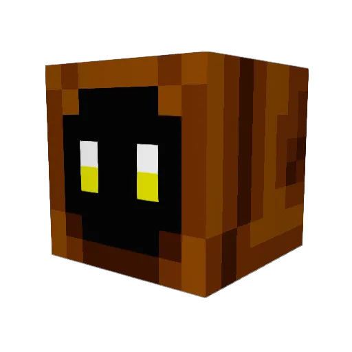 I_Pug Minecraft avatar head, 3D render