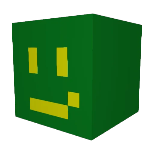 I_R_NUB Minecraft avatar head, 3D render