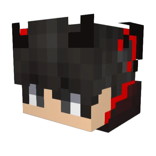 I_R_O Minecraft avatar head, 3D render