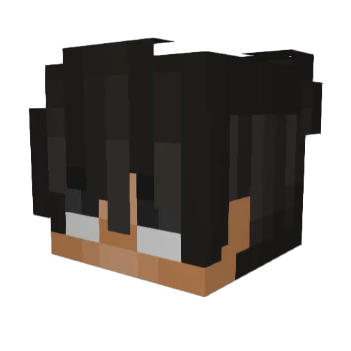 I_S0UL Minecraft avatar head, 3D render