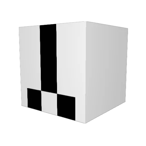 I_SNORT_C0CAINE Minecraft avatar head, 3D render