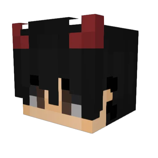 I_SSA Minecraft avatar head, 3D render