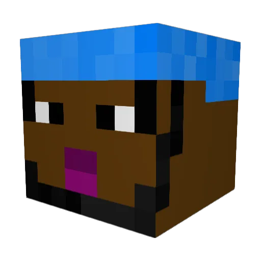 I_STOLE_YOUR_MOM Minecraft avatar head, 3D render