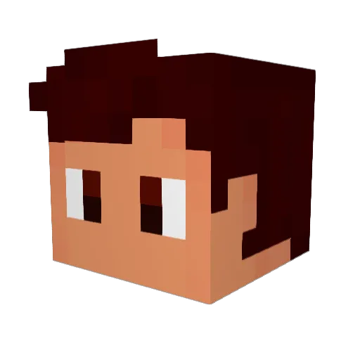 I_Totally_Exist Minecraft avatar head, 3D render