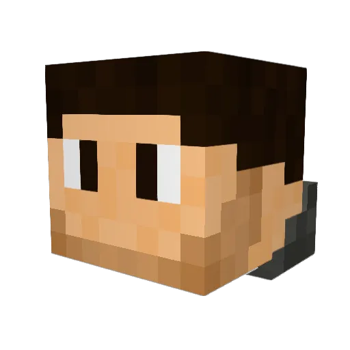 I_Want_Die Minecraft avatar head, 3D render