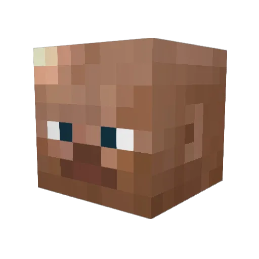 I_Warring Minecraft avatar head, 3D render