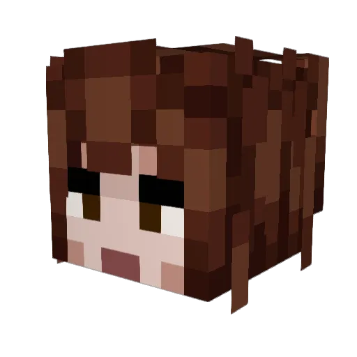 I_WaxKat Minecraft avatar head, 3D render