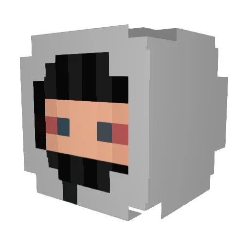 I__Mood__I Minecraft avatar head, 3D render