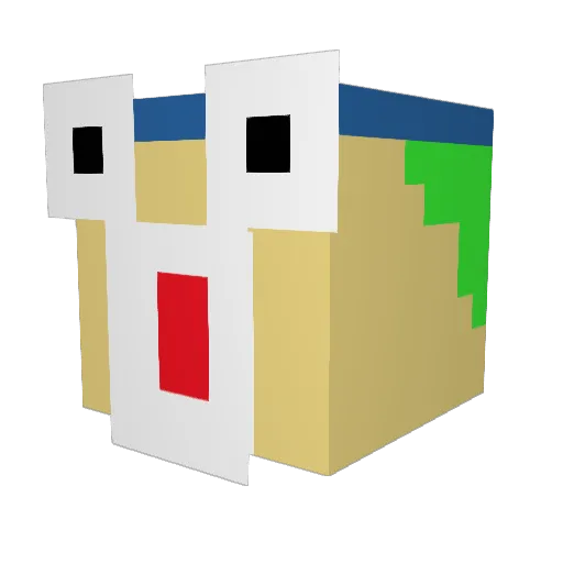 I__NoScopedJFK Minecraft avatar head, 3D render
