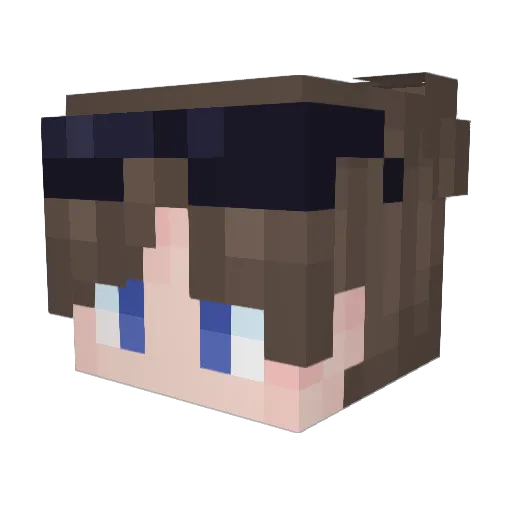 I_am_Addams Minecraft avatar head, 3D render