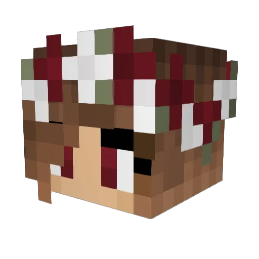 I_am_Amy Minecraft avatar head, 3D render
