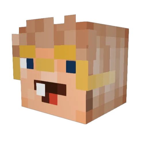 I_am_BEM Minecraft avatar head, 3D render