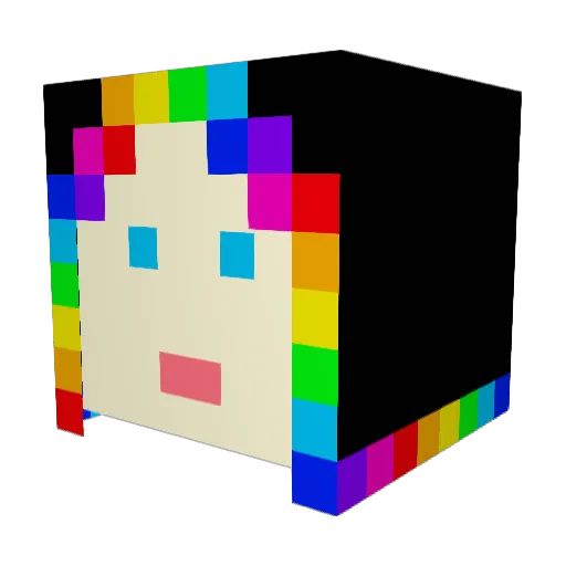 I_am_Joe_King Minecraft avatar head, 3D render