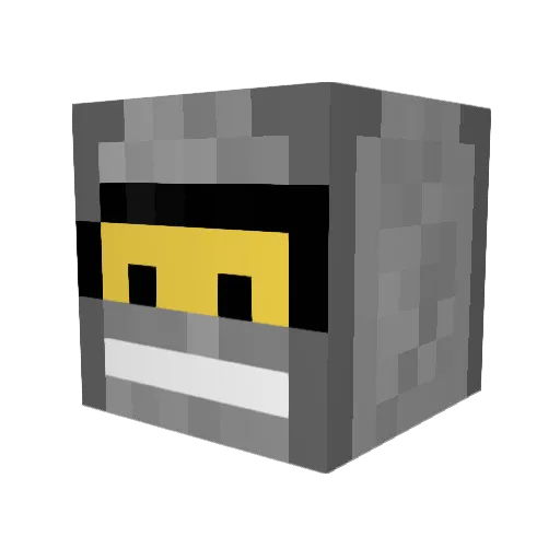 I_am_ME Minecraft avatar head, 3D render