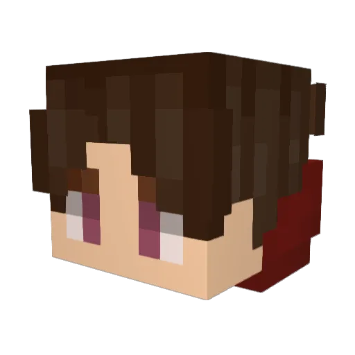 I_am_Nerd Minecraft avatar head, 3D render