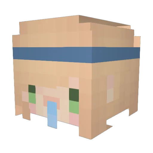 I_am_OwO Minecraft avatar head, 3D render